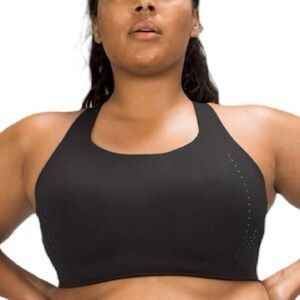 Lululemon Air Support High Support black running bra 34 DD